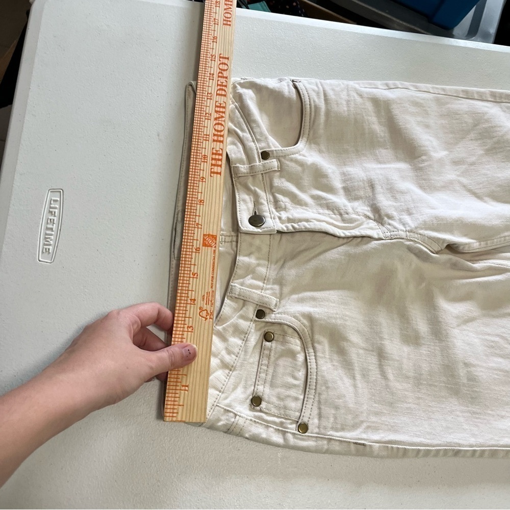 Ganni Cream Skinny Pants - Picture 5 of 8